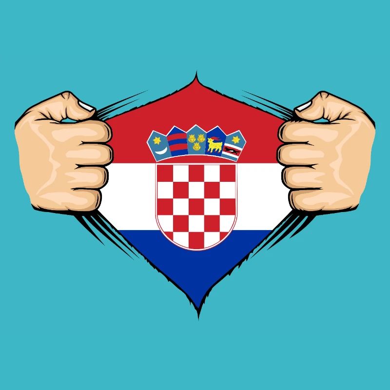 Conception du drapeau de la Croatie