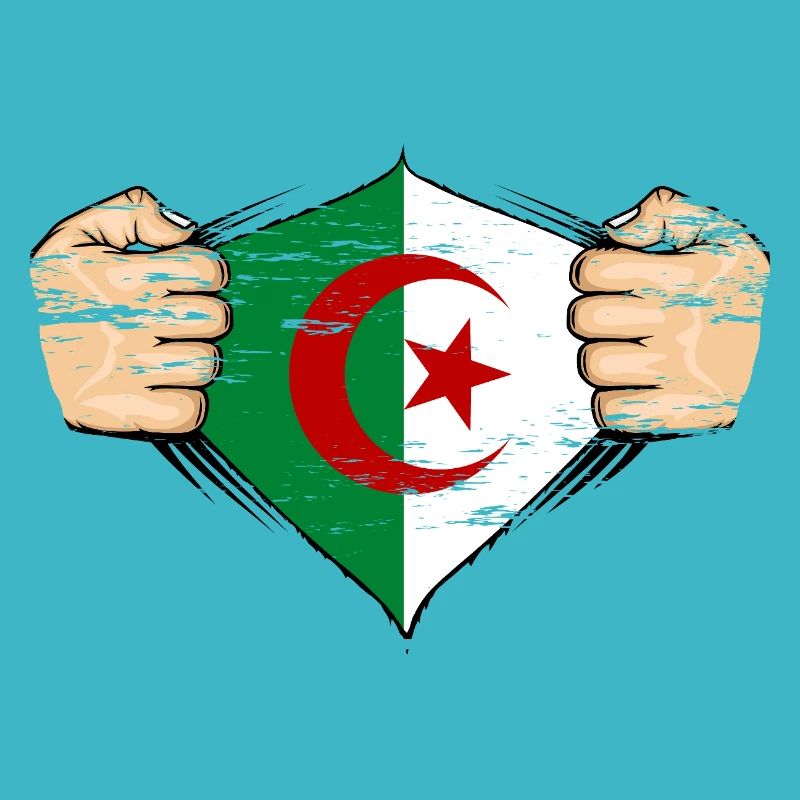 Drapeau de l’Algérie utilisé