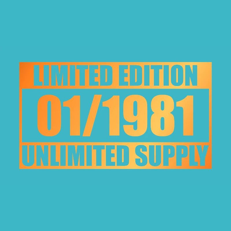 45e anniversaire Édition Limitée - ꝏ Approvisionnement 01/1981
