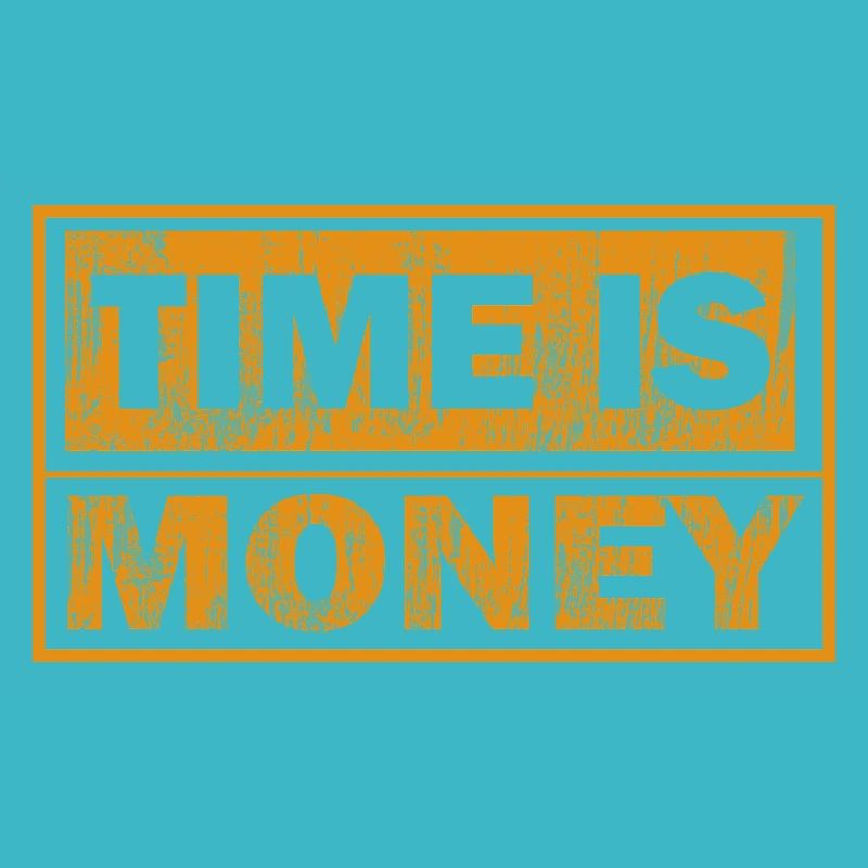 Le temps, c’est de l’argent – orange dégradé