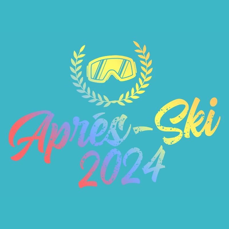 Masque de ski coloré après-ski 2024