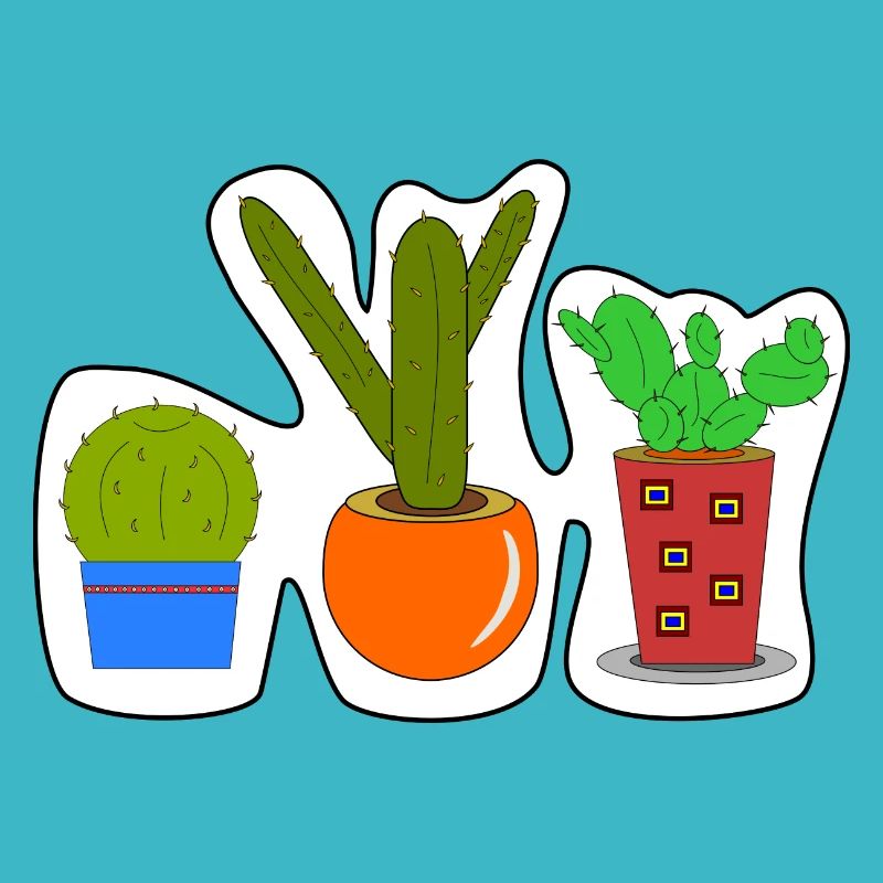 Autocollant Cactus
