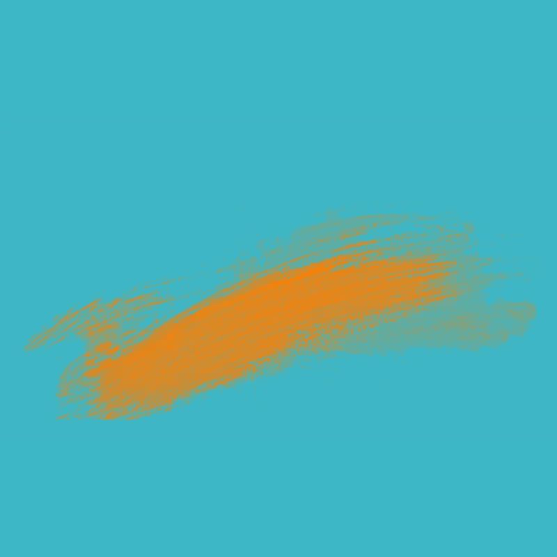 Orange color trail on black