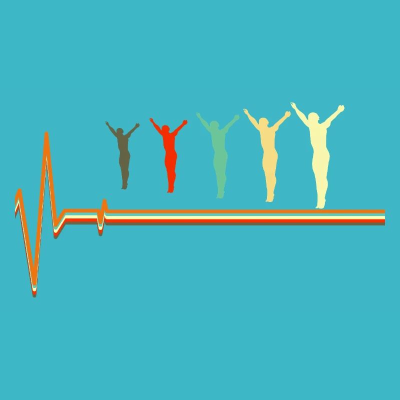 ECG de pulsation de plongeur Heartbeat Scaphand.