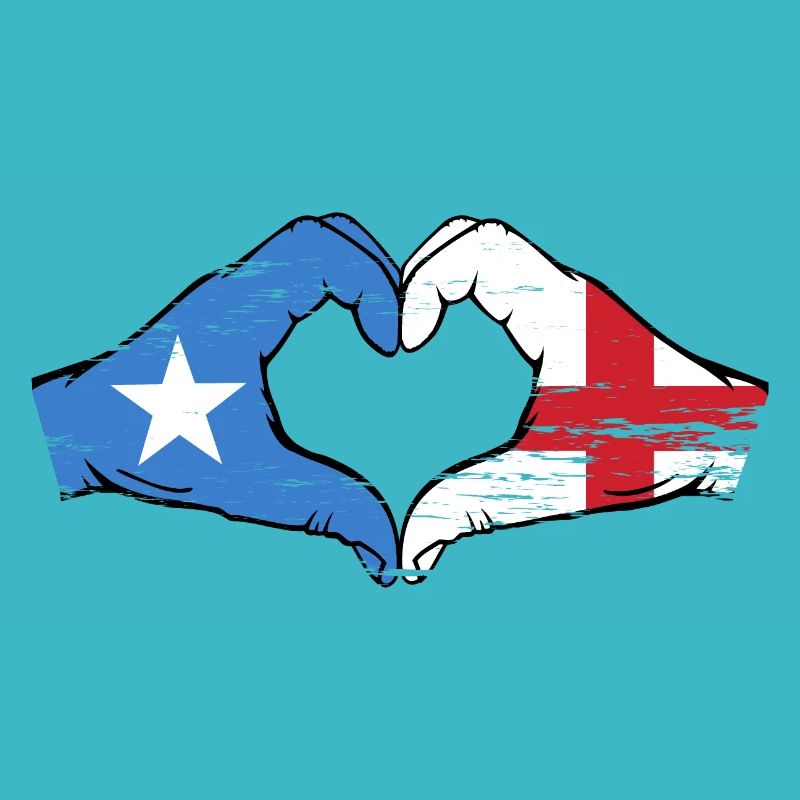 Somalia England Flagge Hände Herzform used