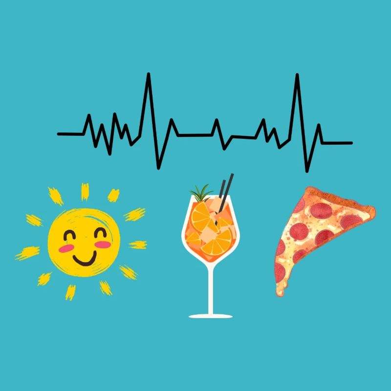 Sonne Getränk Pizza