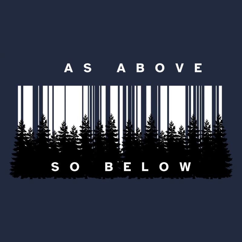 Wie oben, so unten Forest Barcode