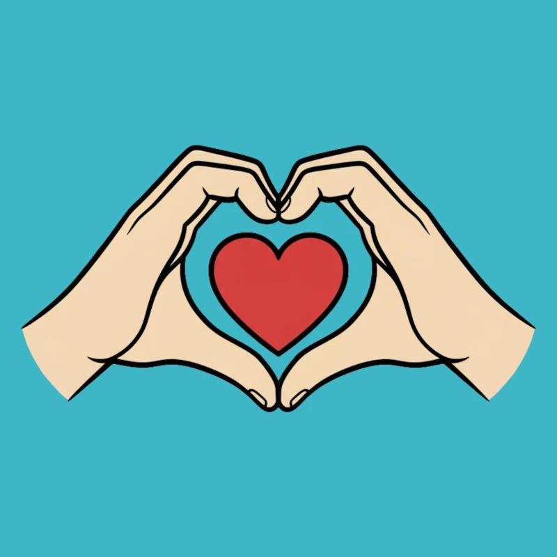 Hands Heart Gesture Love Friendship