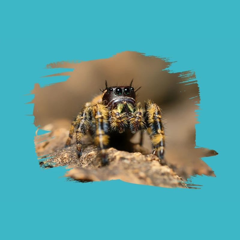 phidippus otiosus jumping spider, spring spinne