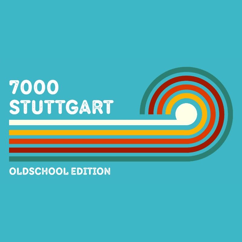Stuttgart Retro Chemise 7000 Code postal 80s
