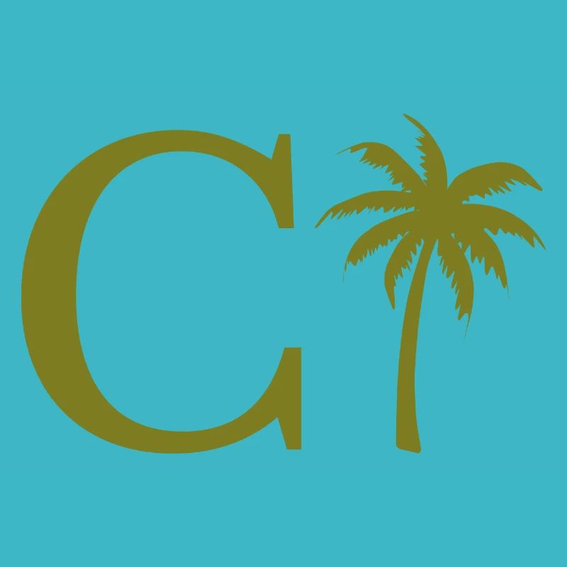 Lettre c vert Palm