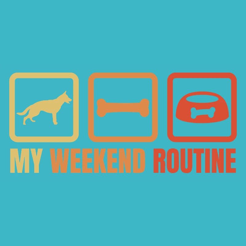 Schäferhund Wochenendroutine