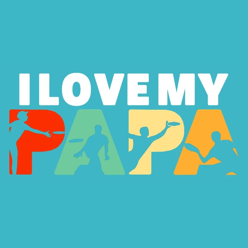 J’adore l’art rétro de disc golf de mon papa