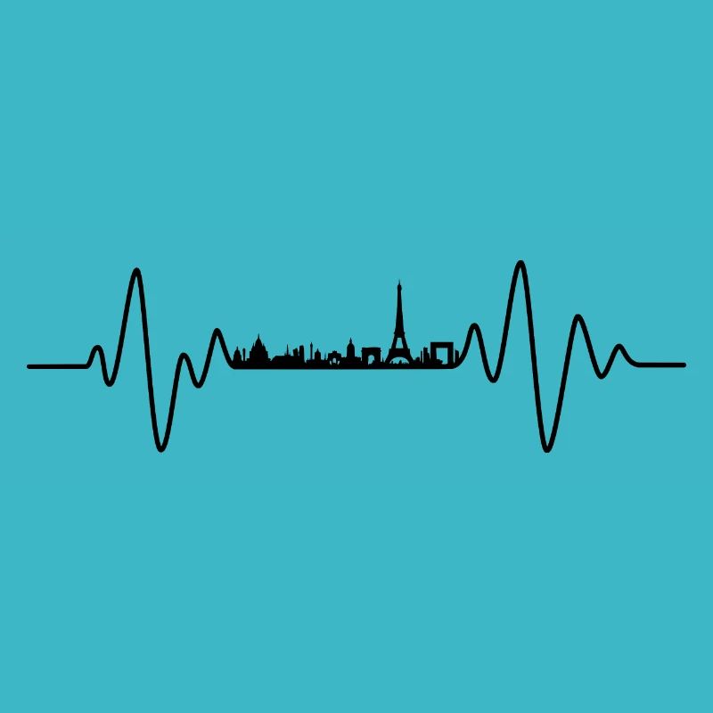 Paris Heartbeat Skyline Paris