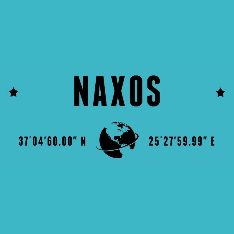 Naxos Stylized Geographical Coordinates