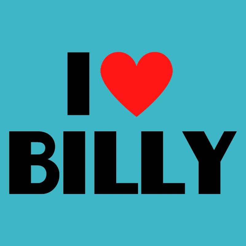 I love Billy Rotes Herz Liebe Fan Geschenk