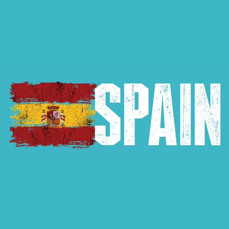 Espagne Typographie du drapeau grunge