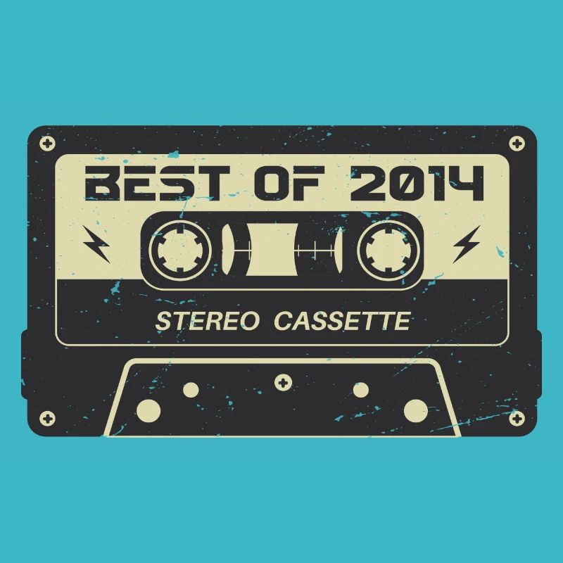Retro Kassette 2014 vintage 2014 Geburtstag 2014