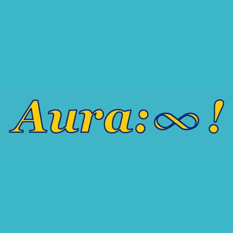Aura positiv Unendlich mit blauem Rand
