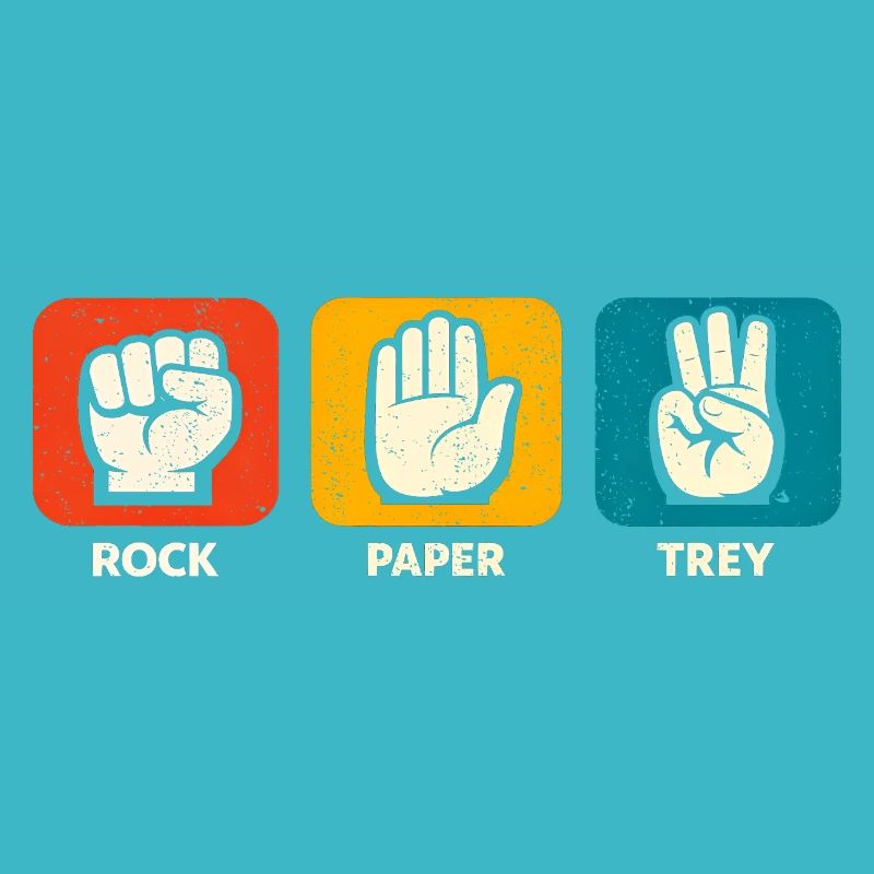 Rock Paper Trey 3 Pointer Basketball