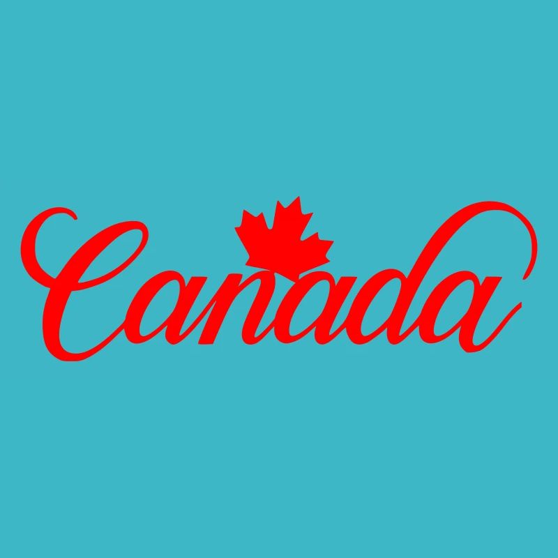 Canada Lettering with Maple Leaf