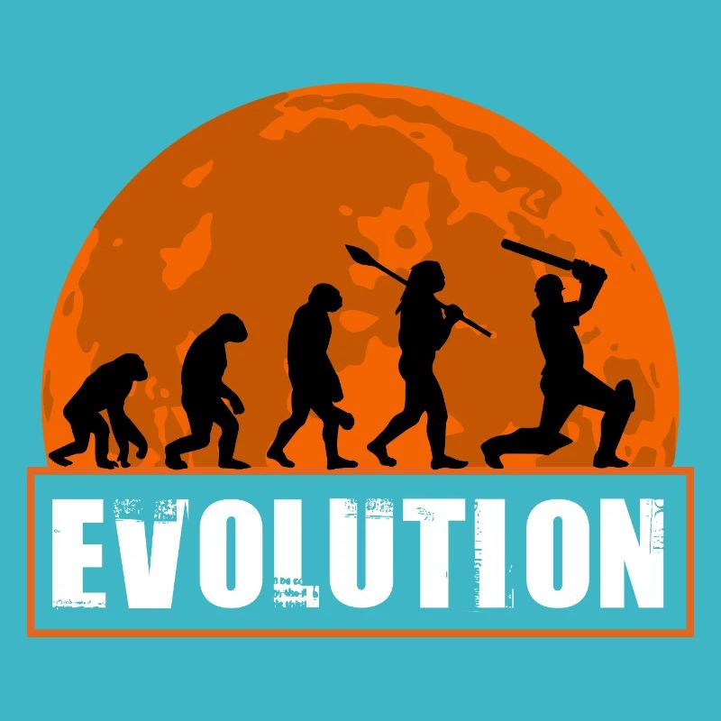Évolution du cricket Batsman Joueur de sport drôle Cadeau