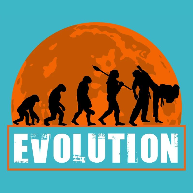 Judo-Evolution Kampfsportliebhaber Judo-Spieler