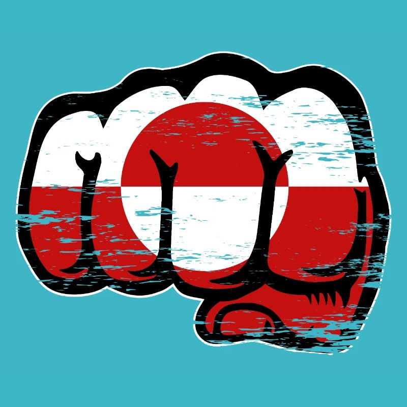 Grönland Flagge Faust used