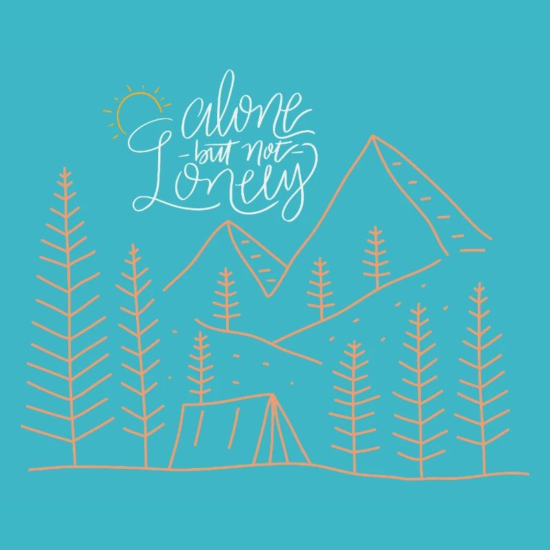 Lonely camping adventure