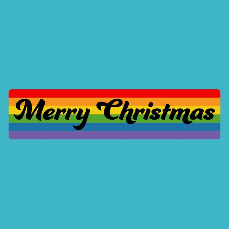 LGBTQI Joyeux Noël Arc-en-ciel