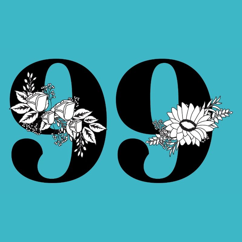 Nummer 99 Schwarze Blumen - 99. Blumengeburtstag