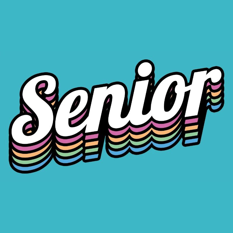 Senior - Student Class Retro Graduation Party Geschenk
