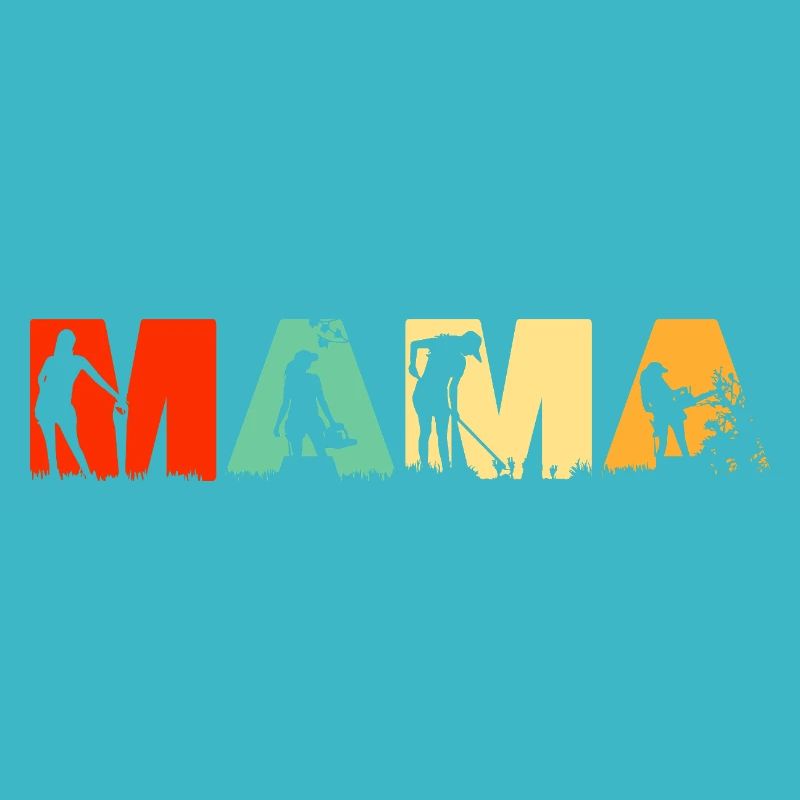 Landarbeiterin Mama Retro Landwirtschaft Mutter Kunst