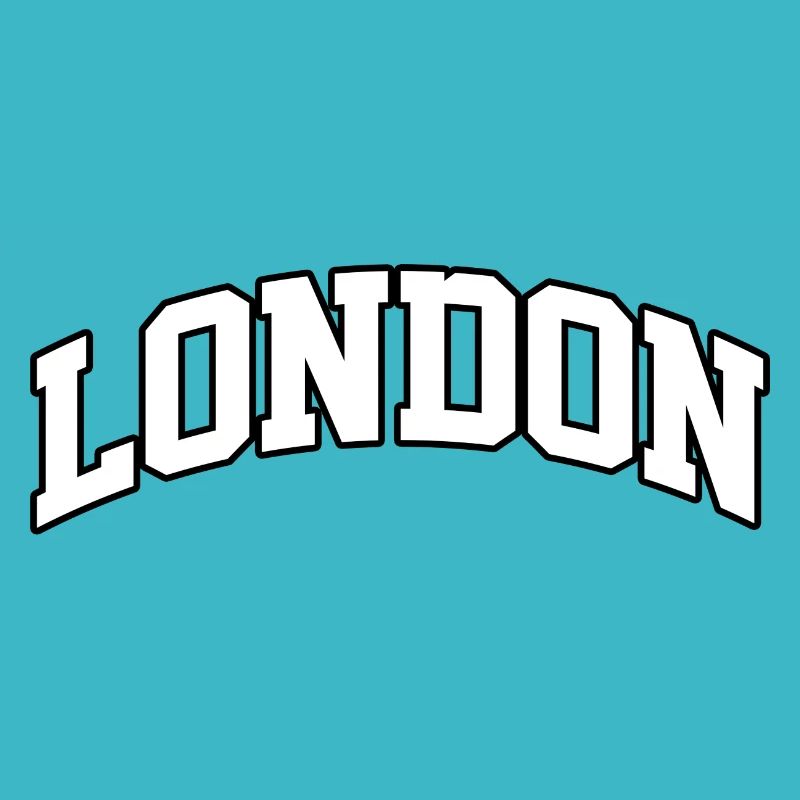 London-Logo: College-Design mit britischem Stil