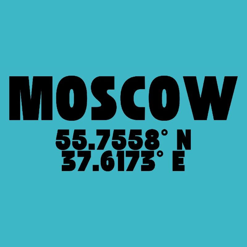 Moscow - Design with coordinates