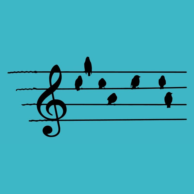 Musique - Treble Clef - les oiseaux que les notes