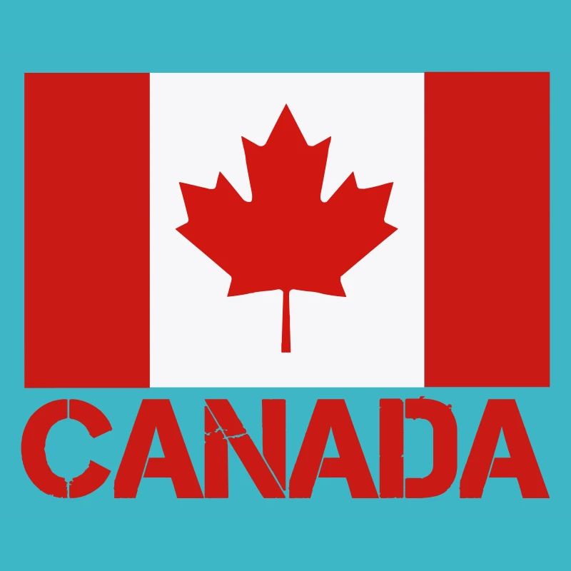 Maple Leaf Canada Flag Art