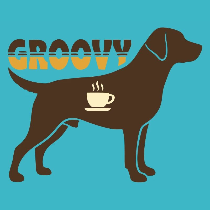 Groovy Hund Retriever Retro