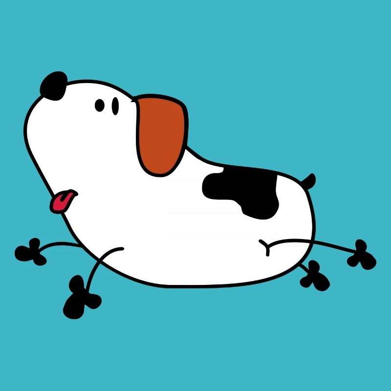 Chien de dessin animé doux