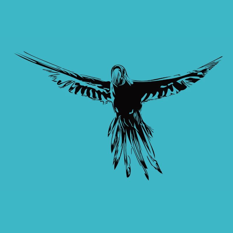 Perroquet volant