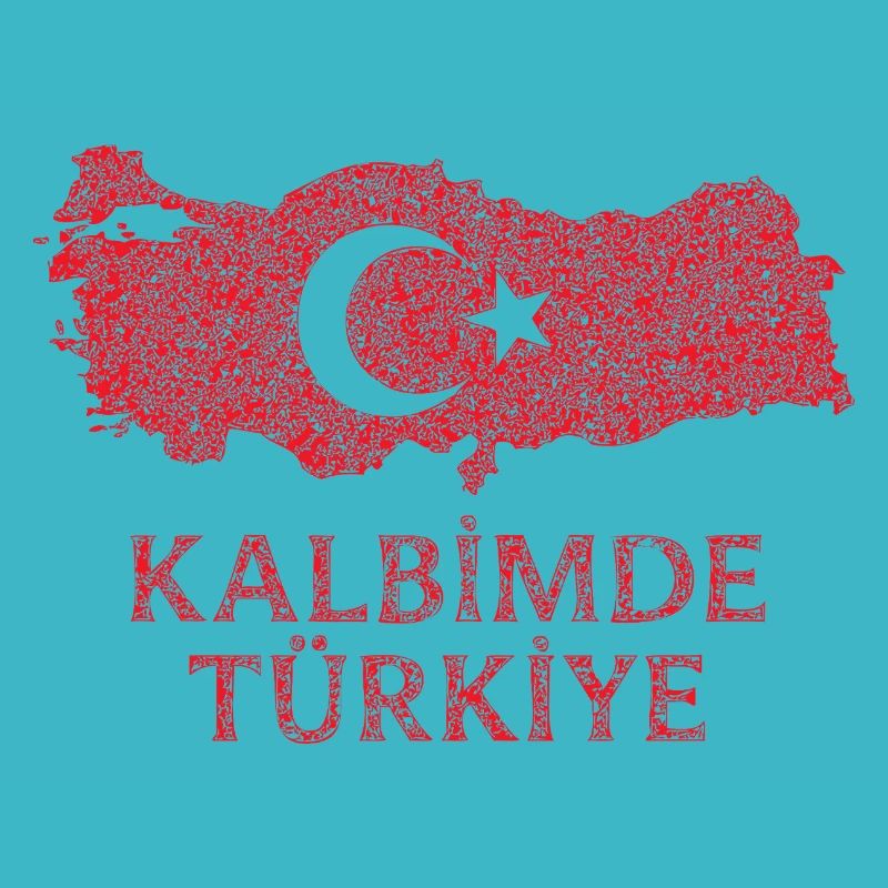 Kalbimde Drapeau de la Turquie