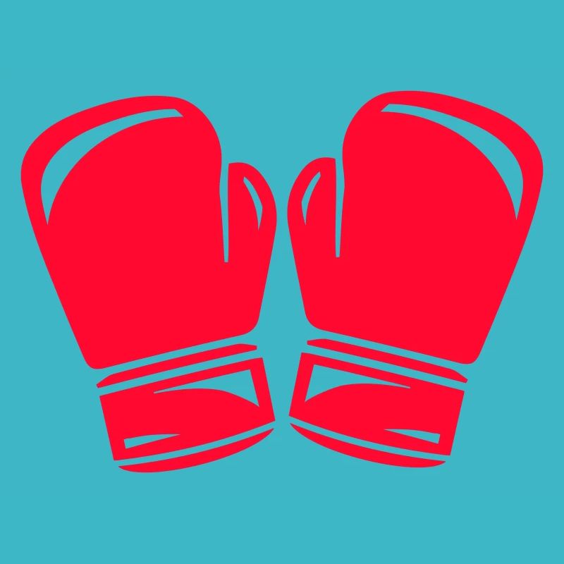 Rote Boxhandschuhe Symbol