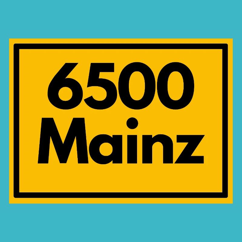 ANCIEN CODE POSTAL RETRO 6500 MAINZ MEEENZ