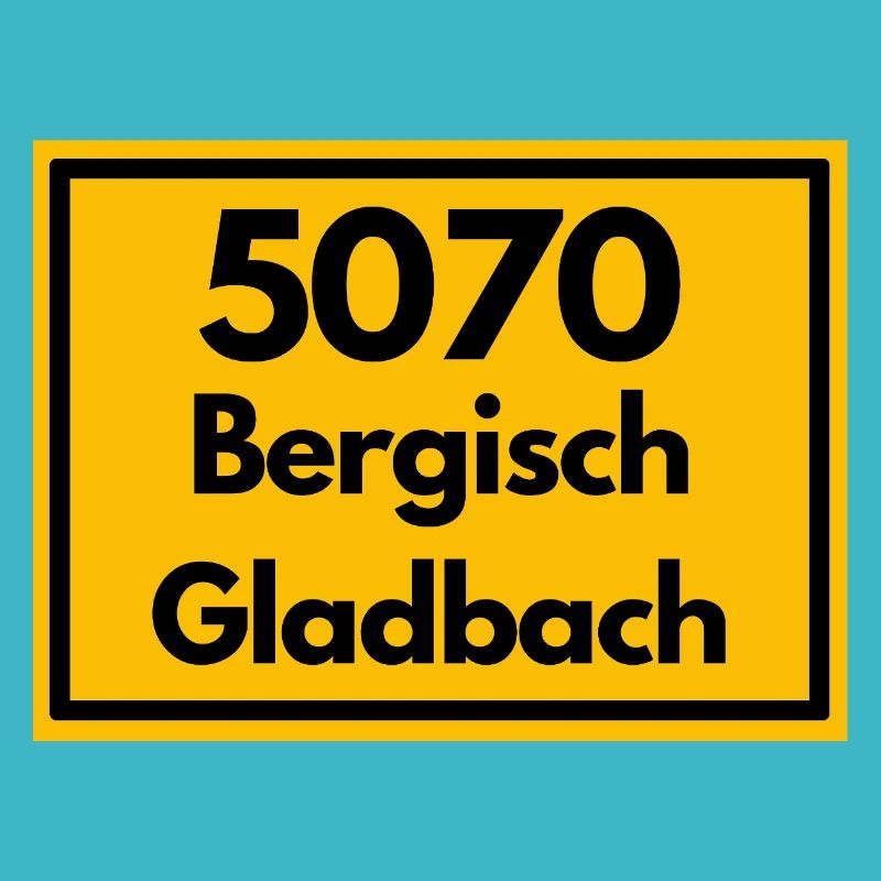 ALTE POSTLEITZAHL PLZ RETRO 5070 BERGISCHGLADBACH