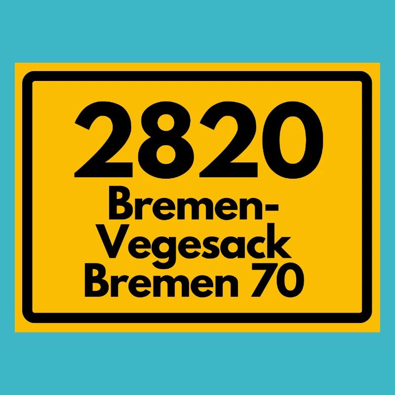 OLD POSTCODE ZIP CODE RETRO 2820 BREMEN VEGESACK!
