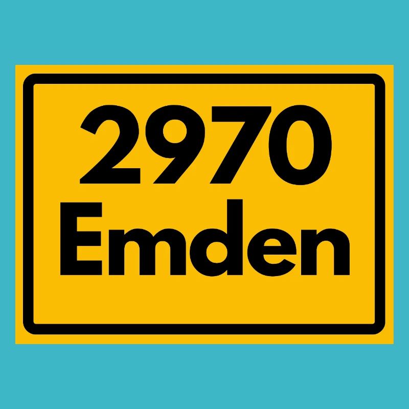 OLD POSTCODE ZIP CODE RETRO ⚓ 2970 Emden Moin moin