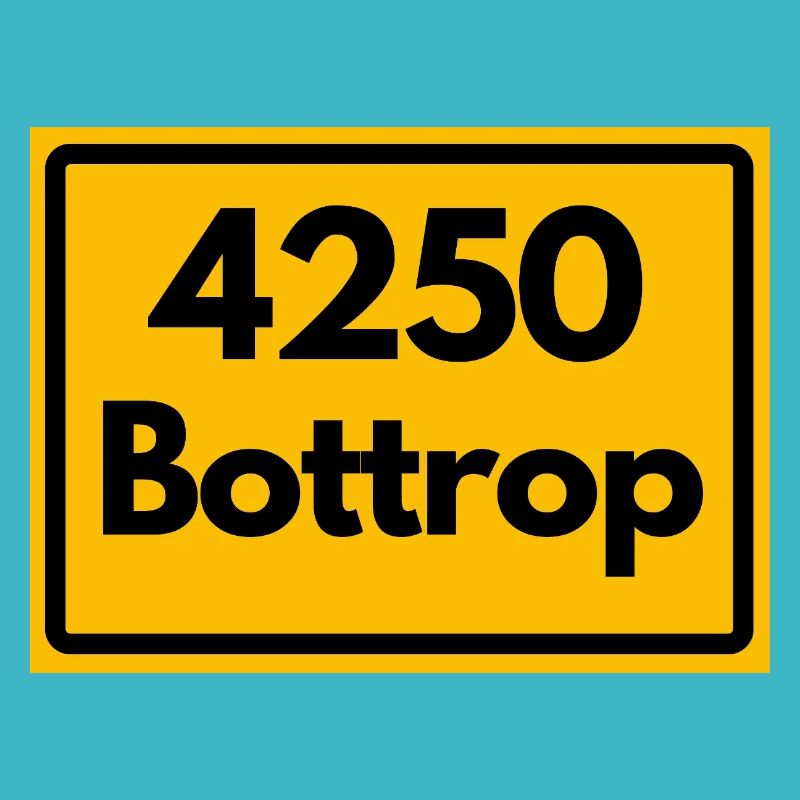 ALTE POSTLEITZAHL PLZ RETRO 4250 BOTTROP – NRW