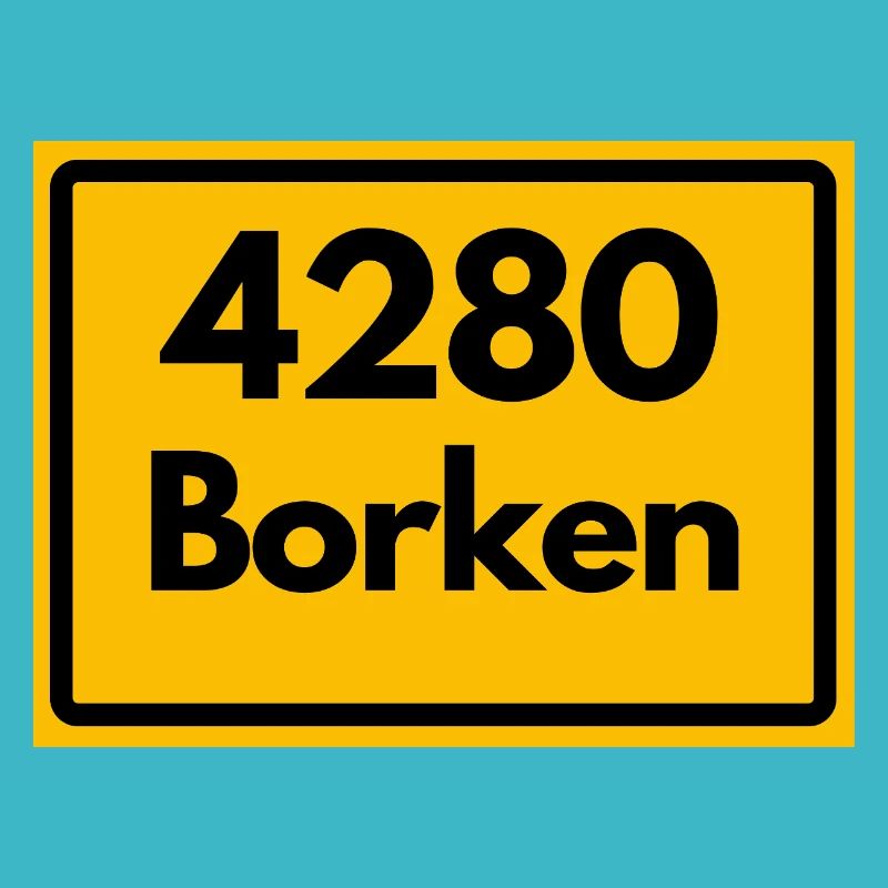 OLD POSTCODE POSTCODE RETRO 4280 BORKEN FÜNFTÜRME