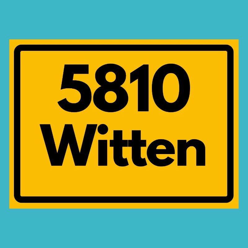 ALTE POSTLEITZAHL PLZ RETRO 5810 WITTEN