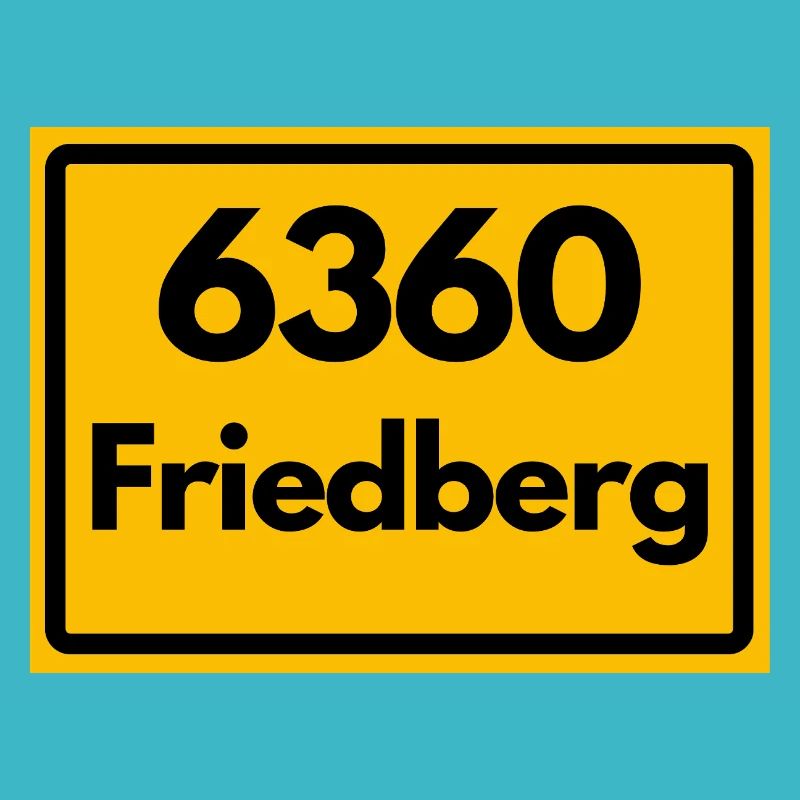 ANCIEN CODE POSTAL RÉTRO 6360 FRIEDBERG HEIMAT